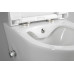 Závesné WC AVVA CLEANWASH, integrovaná batéria a bidetová sprcha so skrytou nádržkou a tlačidlom Schwab, biela farba