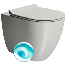 PURA WC misa stojaca, Swirlflush, 36x55cm, spodný/zadný odpad, cenere dual-mat