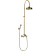 ANTEA sprchový stĺp k napojeniu na batériu, hlavová, ručná sprcha, bronz