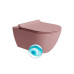 PURA závesná WC misa, Swirlflush, 36x55cm, blush dual-mat