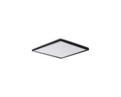 Stropné LED svietidlo AZPO, 225 x 225 mm, 12,3 W, 3000/4000/6000 K, IP54, matná čierna