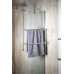 Závesný držiak uterákov na sprchovú zástenu 600x730x125mm, chróm