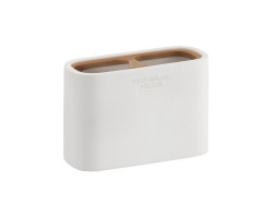 NINFEA pohár na postavenie, biela/bambus