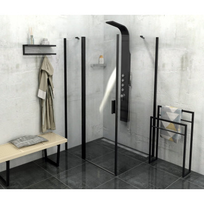 Zoom Line Black obdĺžnikový sprchovací kút 1100x900mm L / P variant
