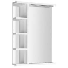 KORIN STRIP zrkadlo s LED osvetlením a policami 50x70x12cm