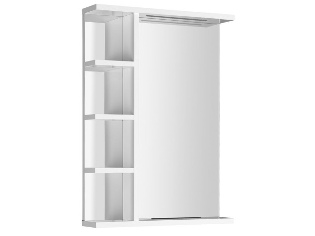 KORIN STRIP zrkadlo s LED osvetlením a policami 50x70x12cm