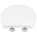 SAMANTA WC sedadlo, Soft Close, Easy Take, biele