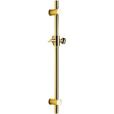 Posuvný držiak sprchy guľatý, 560 mm, zlato