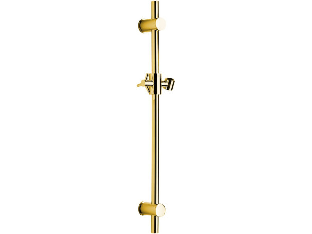 Posuvný držiak sprchy guľatý, 560 mm, zlato