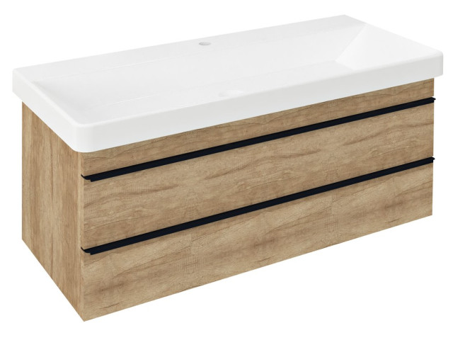 SITIA umývadlová skrinka 101,4x43,2x43,4 cm, 2xzásuvka, dub alabama