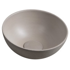 MINOR betónové umývadlo na dosku, Ø 26 cm, piesok