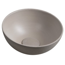 MINOR betónové umývadlo na dosku, Ø 26 cm, piesok