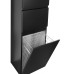 Vysoká skrinka ALTAIR s košom 40x184x31cm, čierna matná