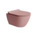 PURA závesná WC misa, Swirlflush, 36x50cm, blush dual-mat