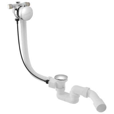 Súprava pre vaňu s napúšťacím ventilom, dĺžka 550 mm, DN40/50, chróm