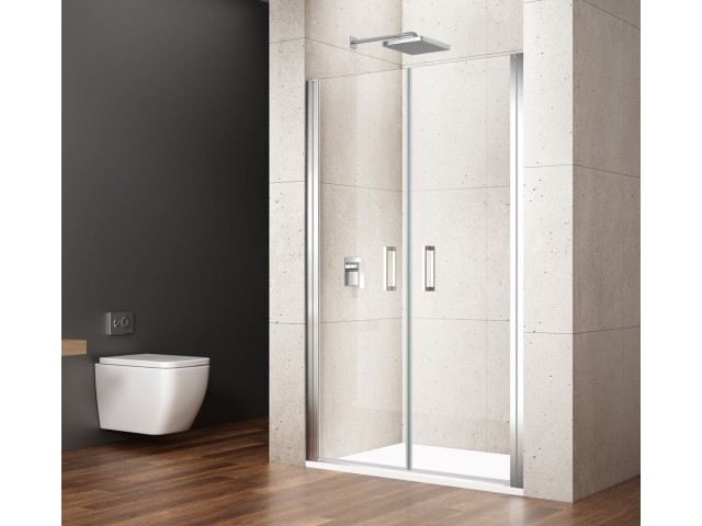 LORO sprchové dvere dvojkrídlové 900mm, číre sklo
