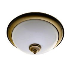 GLOSTER stropné osvetlenie E27, 2x60W, bronz