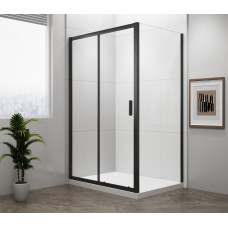 EASY BLACK obdĺžnikový sprchový kút 1000x800mm, číre sklo L/P variant