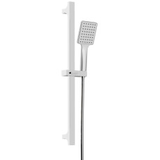 Sprchová súprava hranatá, posuvný držák 680 mm, chróm