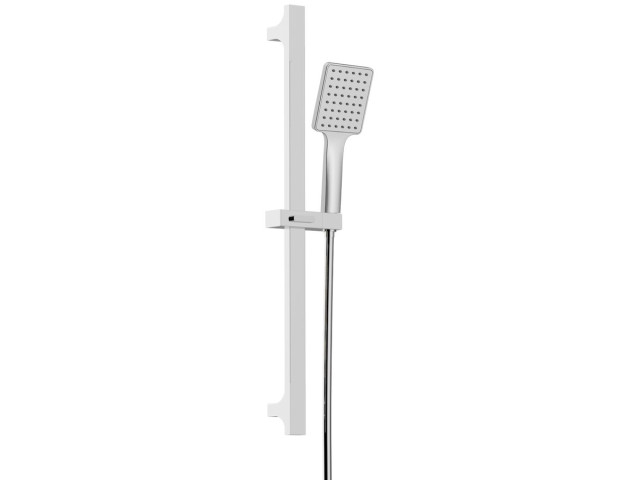Sprchová súprava hranatá, posuvný držák 680 mm, chróm