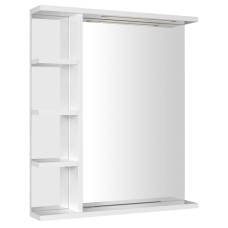 KORIN STRIP zrkadlo s LED osvetlením a policami 60x70x12cm