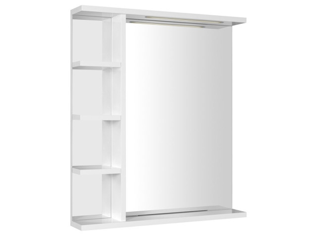 KORIN STRIP zrkadlo s LED osvetlením a policami 60x70x12cm