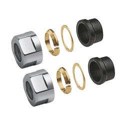 Zvieracie skrutkové spojenia 1/2" pre Meď 15mm, chróm