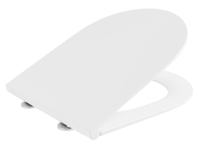 GLANZ WC sedátko, SLIM, Soft Close, Easy Take, biela