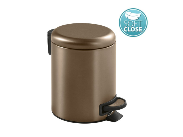 Odpadkový kôš POTTY 3 l, Soft Close, matná meď