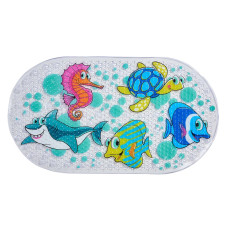 Kúpeľňová rohož SEA, 69 x 39 cm, protišmyková, PVC, viacfarebná