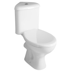 CLIFTON rohové WC kombi, dvojtlačítko 3/6l, zadný odpad, biela