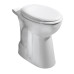 HANDICAP WC misa kombinovaná, zvýšený sedák, spodný odpad, 36,5x67,2cm, biela