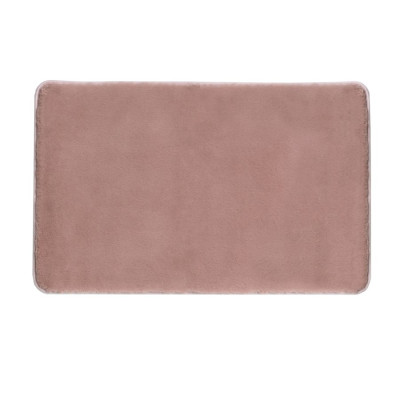 Kúpeľňová rohož FUZZY, 60 x 100 cm, 100 % polyester, protišmyková, ružová