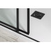 ALTIS LINE BLACK čtvercový sprchový kout 800x800 mm, rohový vstup, čiré sklo