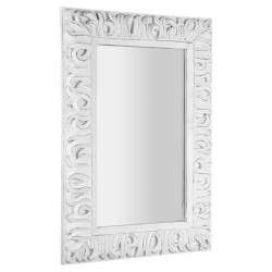 ZEEGRAS zrkadlo v ráme, 70x100cm, biela