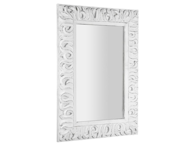 ZEEGRAS zrkadlo v ráme, 70x100cm, biela