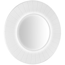 LUMIRO STRIP okrúhle zrkadlo s LED osvetlením v ráme ø 90 cm, biela matná LUMIRO STRIP okrúhle zrkadlo s LED osvetlením v ráme ø 90 cm, biela matná