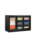 Minibar s presklenými posuvnými dverami, čierna DB 300 S-3