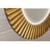 Okrúhle zrkadlo PRIDE s LED osvetlením v ráme ø 90 cm, bronz