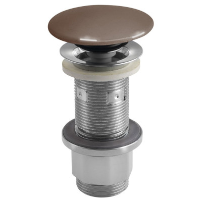 Odtok umývadla 5/4", click-clack, betónová zátka, 10-80 mm, tmavohnedá pololesklá