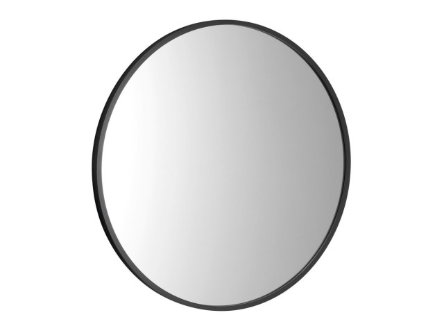 Okrúhle zrkadlo NOTION SLIM v ráme ø 40 cm, matné čierne