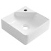 Keramické rohové umývadlo NEXA 30x30cm, biele