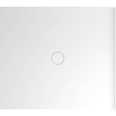 MIRAI sprchová vanička z liateho mramoru, obdĺžnik 90x80x1,8cm, pravá, biela