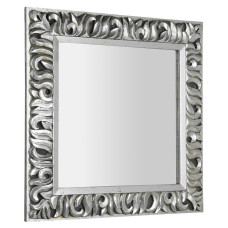 ZEEGRAS zrkadlo v ráme, 90x90cm, strieborná