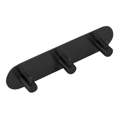 Samolepiaci trojháčik, okrúhly, čierna mat Samolepiaci trojháčik, okrúhly, čierna mat