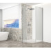 TRINITY CHROME štvrťkruhový sprchový kút 900x900 mm, matné sklo, ľavý
