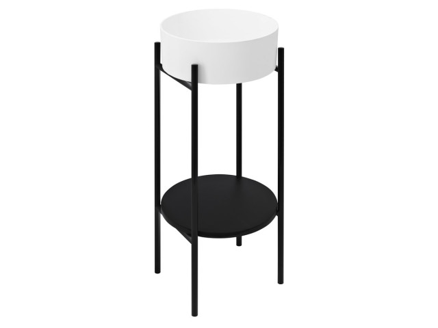 PUNO podstavec s umývadlom 375x870x448xmm, čierny