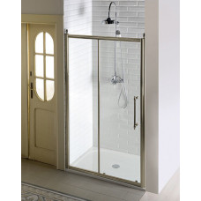 ANTIQUE sprchové dvere posuvné, 1400mm, ČÍRE sklo, bronz