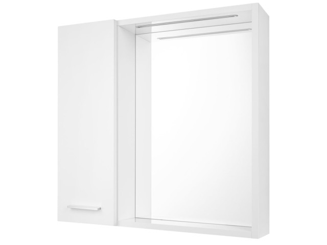 ZOJA/KERAMIA FRESH STRIP galerka s LED osvetlením, 60x60x14cm, ľavá, biela