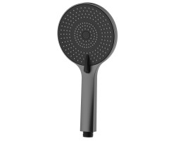 Ručná masážna sprcha, 3 režimy sprchovania, silikónové trysky, priemer 120 mm, ABS/gun metal